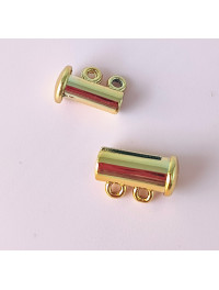 Замок магнітний. Розмір — 6 х 15 мм. На 2 лінії. Колір — лимонне золото.