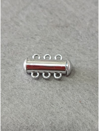 Замок магнітний. Розмір — 6*19 мм. На 3 лінії. Колір — сталь