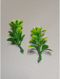 Домішка зелені з квіткою/5 шт./5 см/біло-салатовий