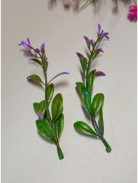 Зелень на ніжку / 5 шт. / 13.5 см / фіолетовий